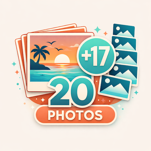 20 photos dans votre annonce dans les antilles